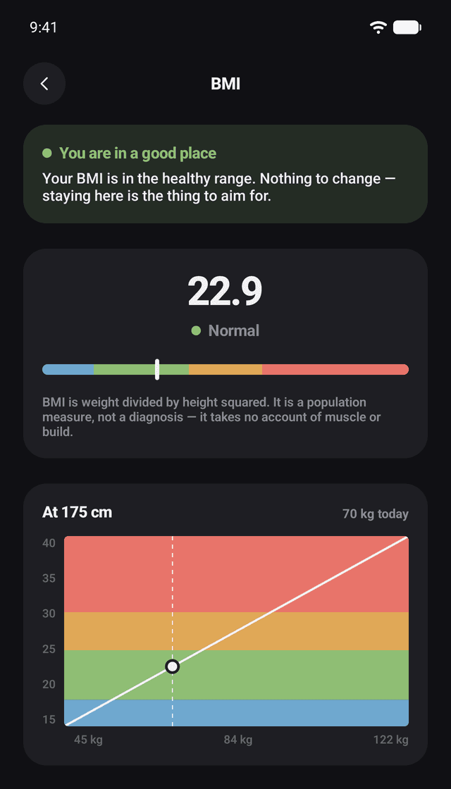 TrueSteps Solo: Your BMI, explained