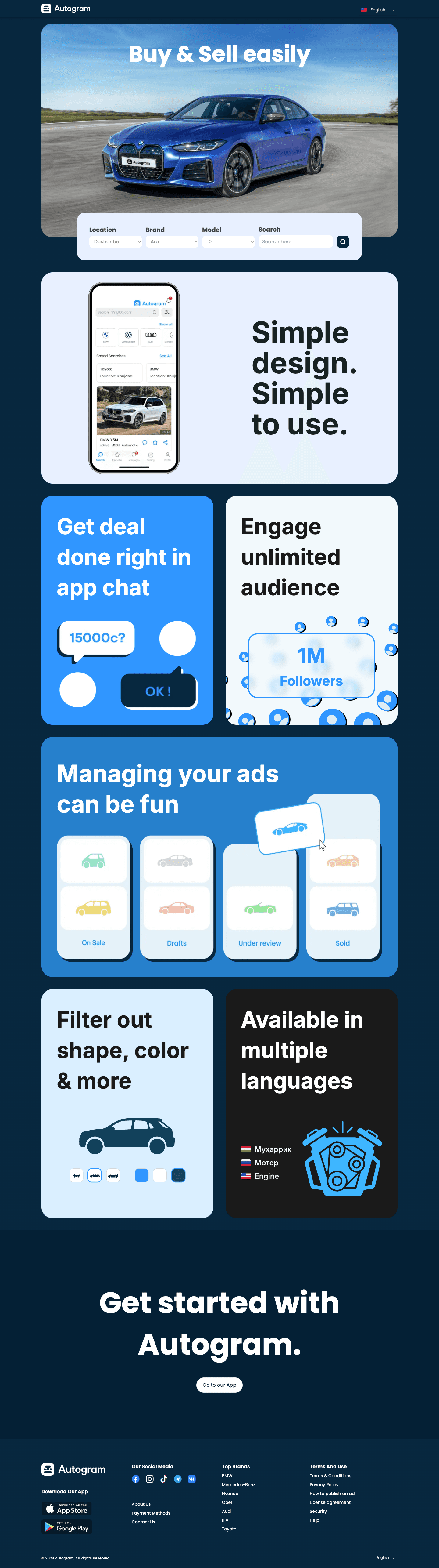 Autogram Landing Page