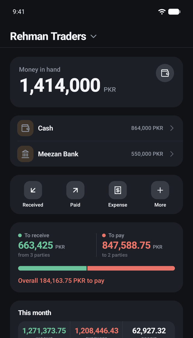 Minibooks Business screenshot