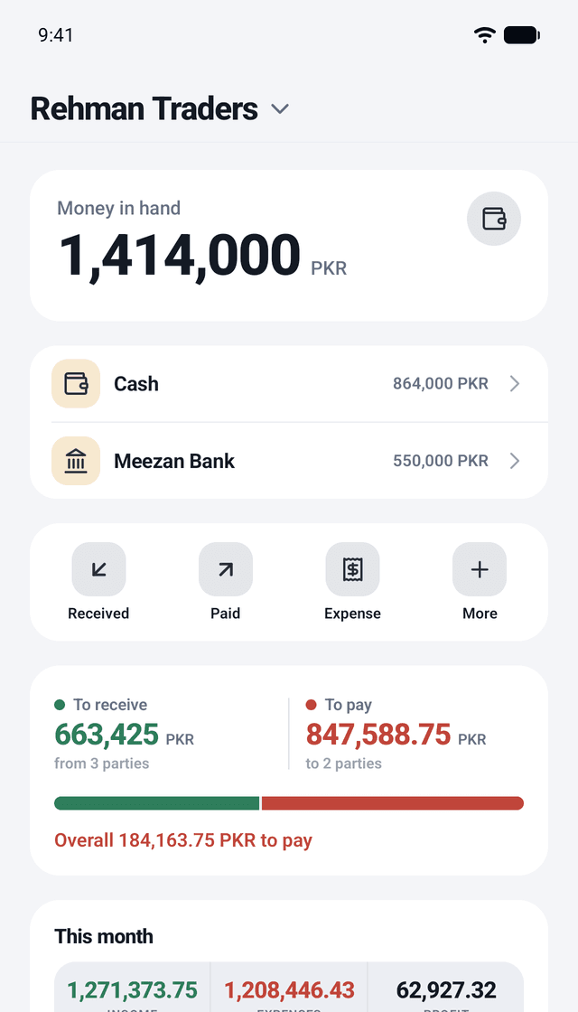 Minibooks Business screenshot
