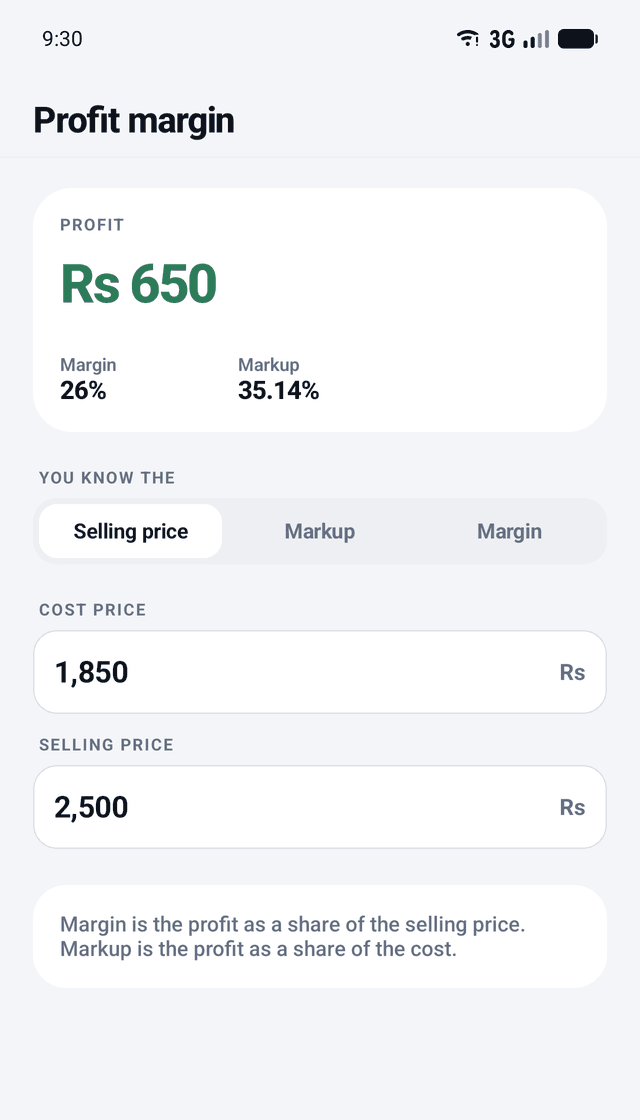 Profit Calculator: Know your profit margin