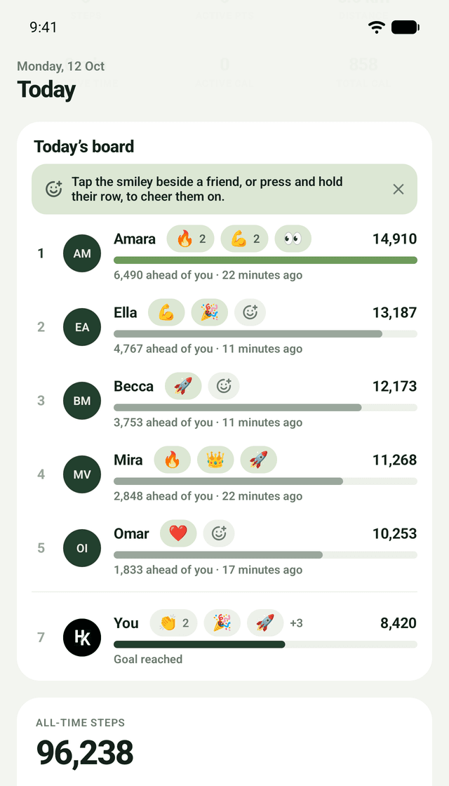 TrueSteps Social screenshot