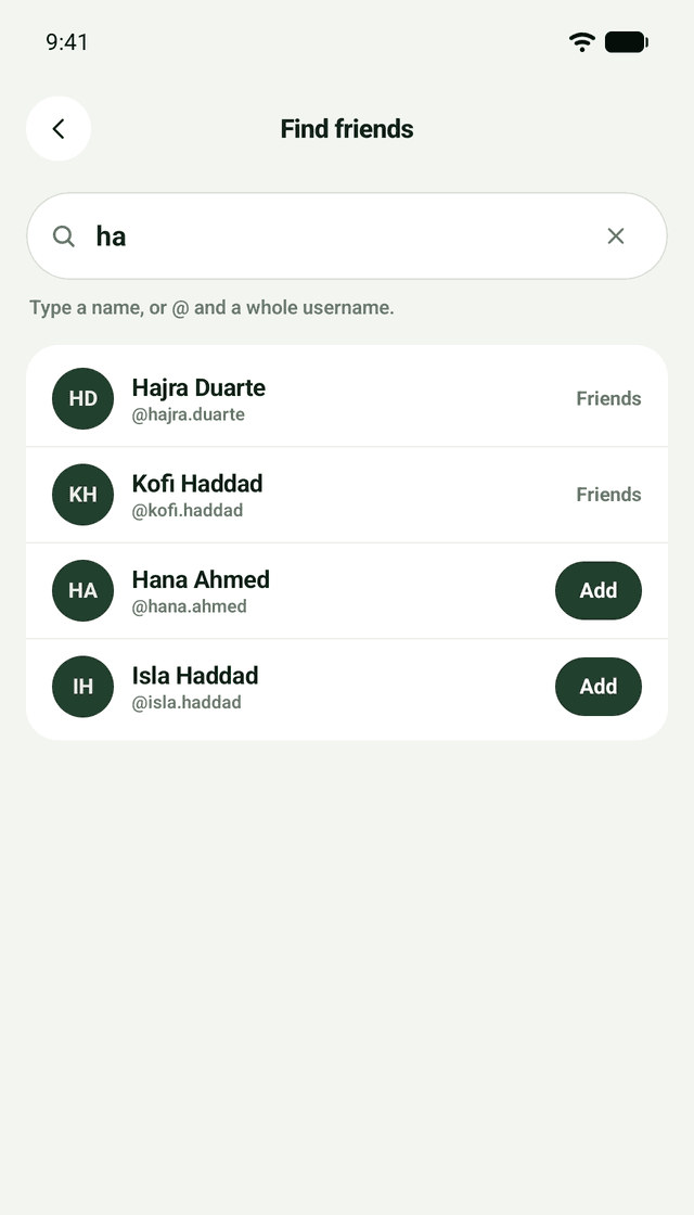 TrueSteps Social: Find friends by name